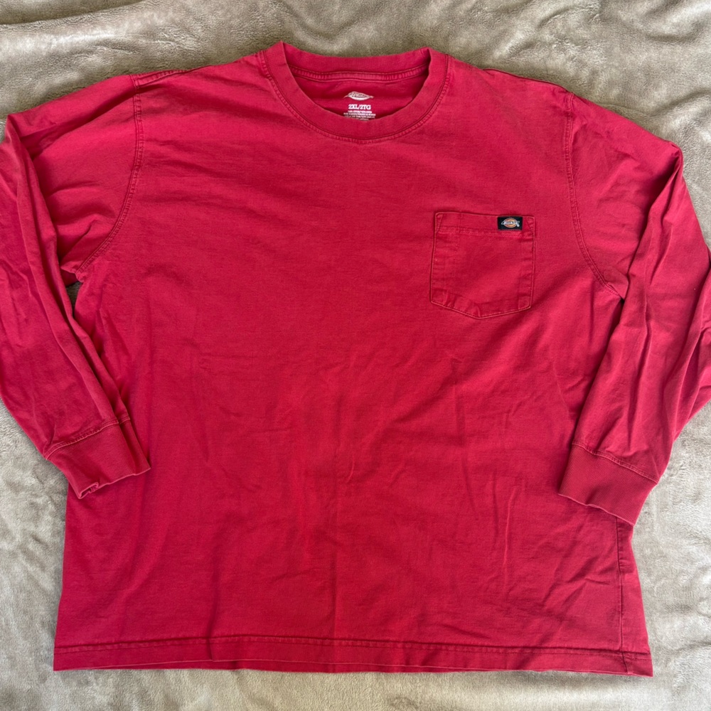Dickies Red Long Sleeve Shirt